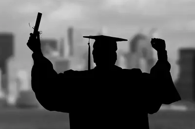 Student graduating