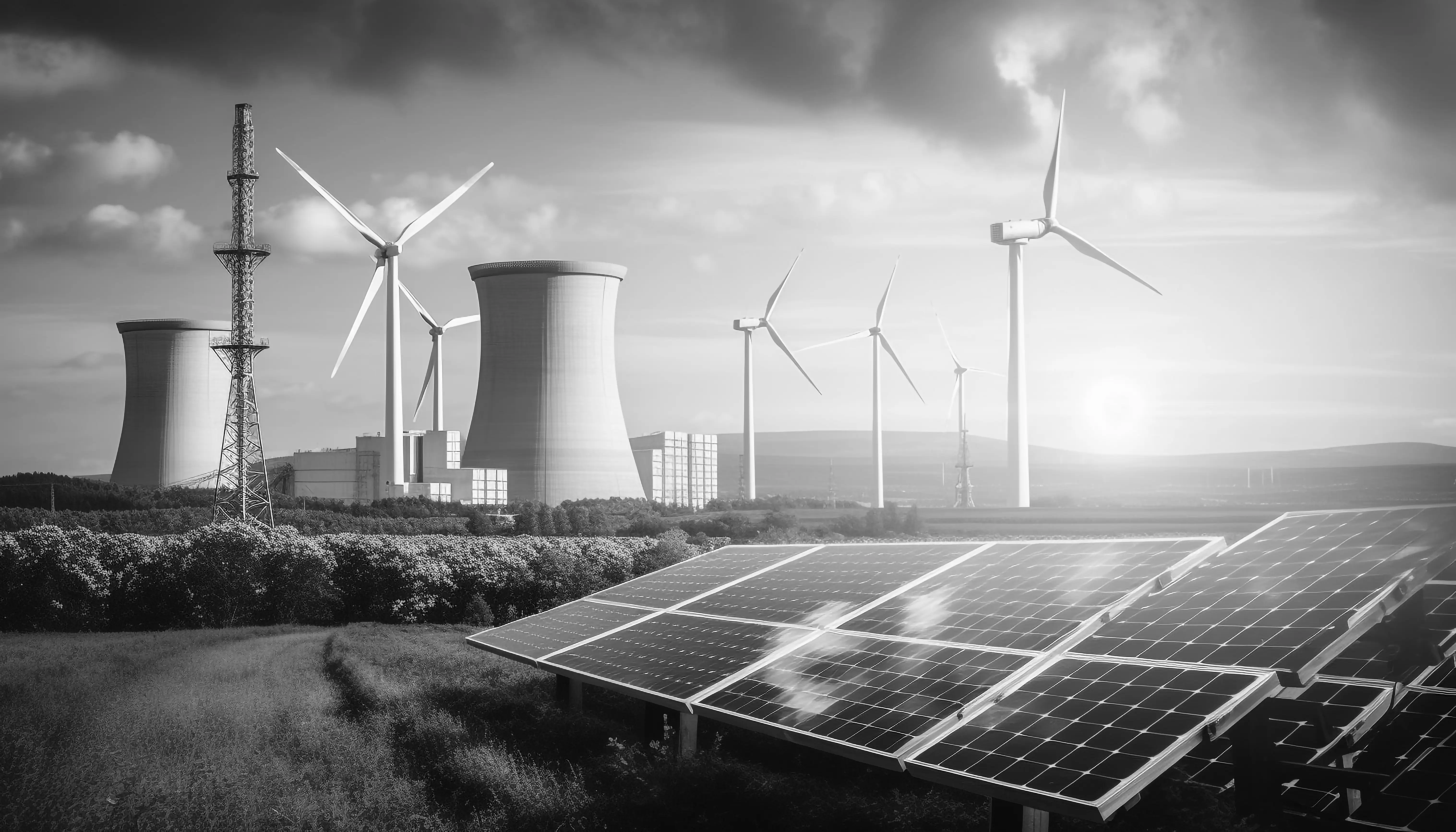 Power station and power lines